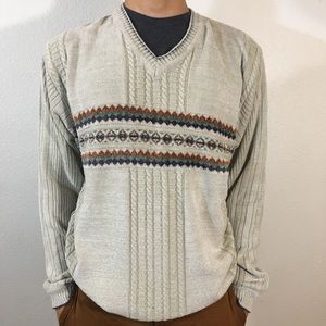 Vintage Bastion mod wear v neck pullover sweater